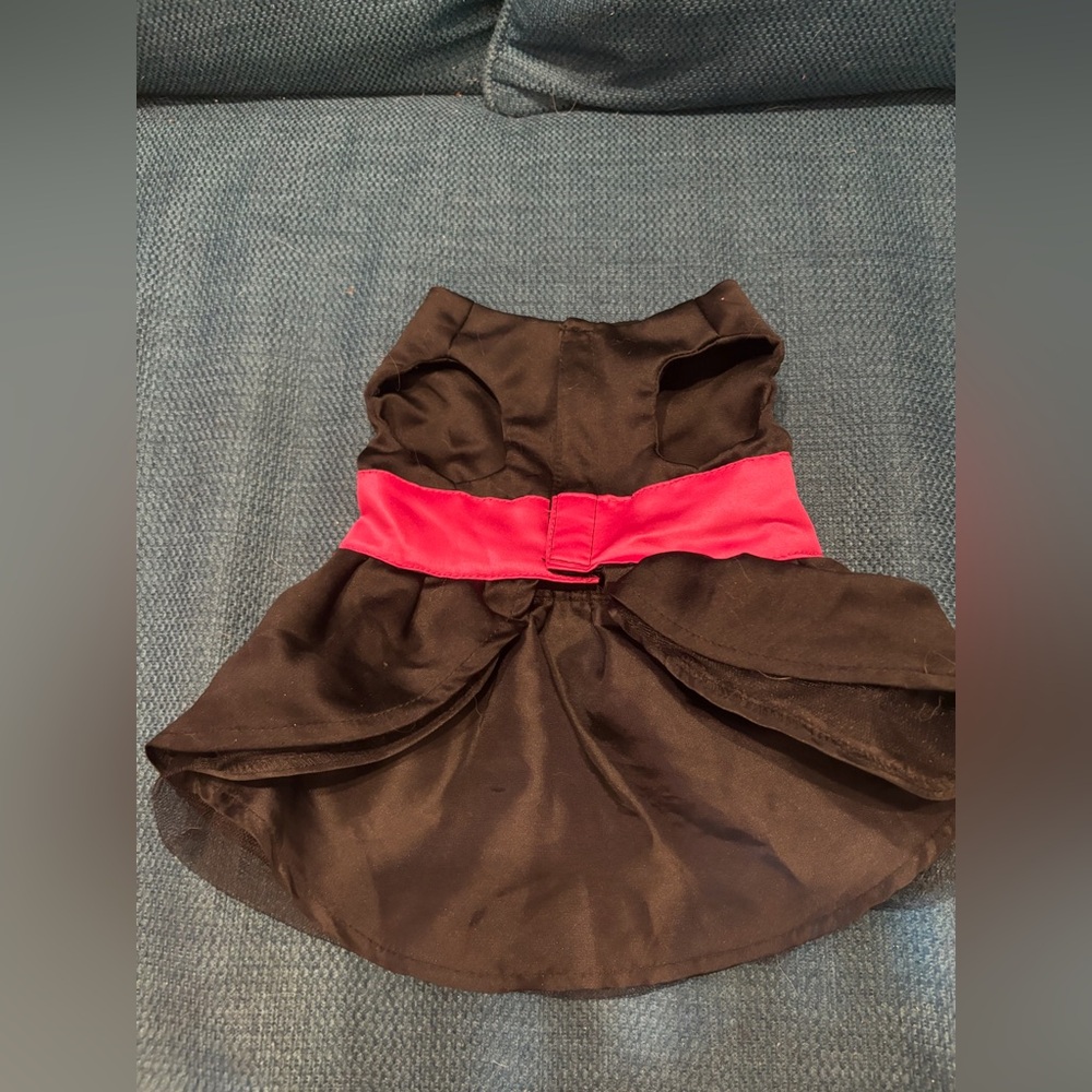 Issac Mizrahi for target black doggie dress with pink bow